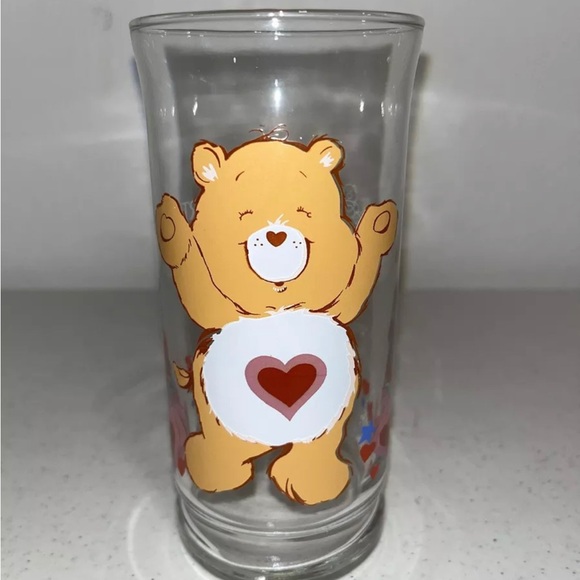 Other - Vintage 1983 Pizza Hut care Bears, Tenderheart bear drinking glass Tumbler